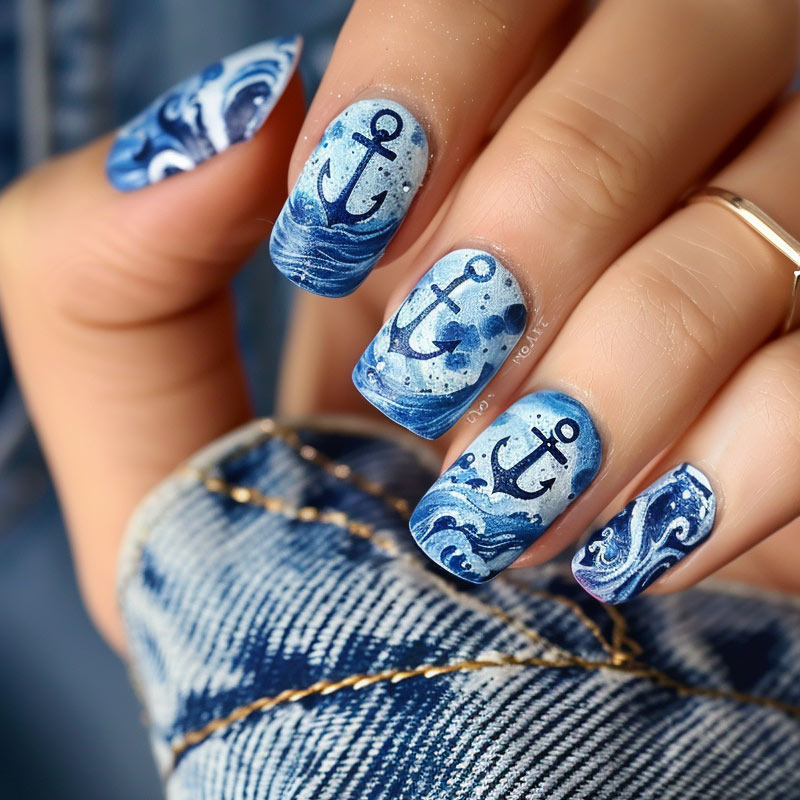 Nail art - Nautical Charm