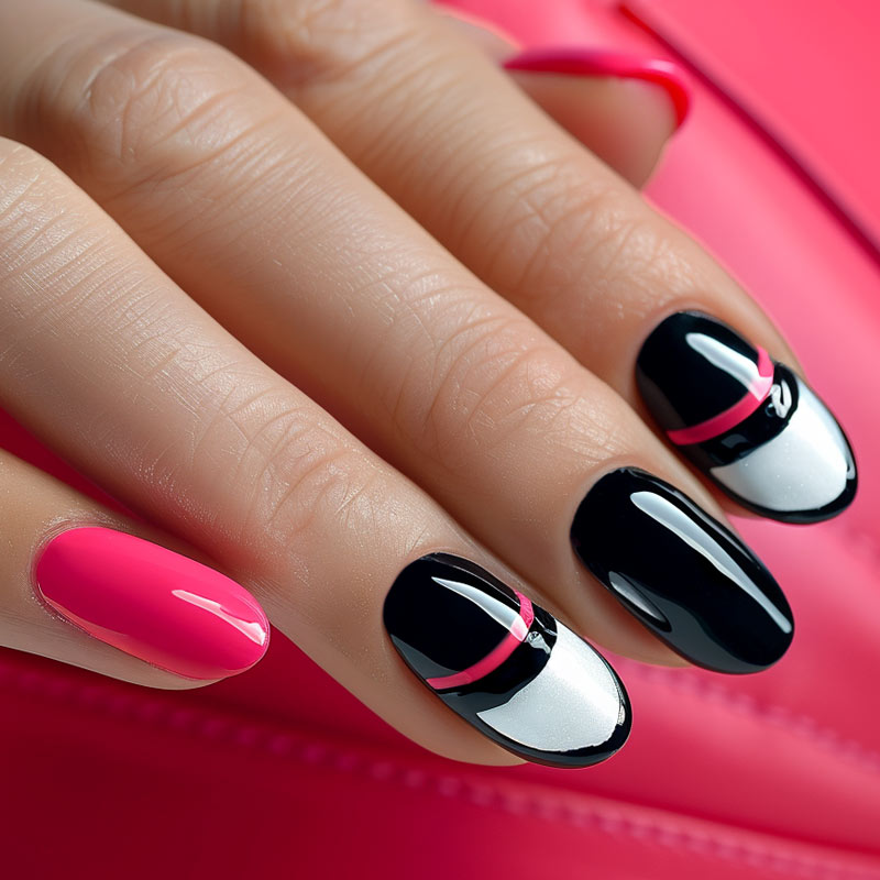 Nail art - Chanel Inspired design